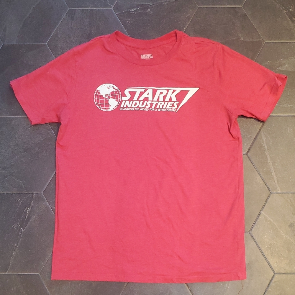 Stark Industries by Marvel Ironman Spiderman Avenger Tee Shirt T-shirt Size L